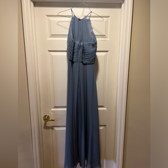 Levkoff size 16 blue grey bridesmaids dress in good condition. Worn once. - Picture 2 of 15